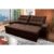 Sofá Retrátil Reclinável Islândia 2,70m Suede Velut Marrom  Molas no Assento – King House