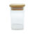 Pote de Vidro Hermético com Tampa de Bambu – 10x6cm – 225ml – 1 unidade – Rizzo