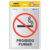 Etiqueta sinalização Proibido Fumar 14x19cm Pimaco