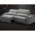 Sofá com Porta Copos Carregador USB Ret Rec Murano 2,50m Velosuede Grafite – NETSOFAS