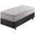 Cama Box Solteiro King Preto + Colchão Molas Ensacadas Alabama 96x203x61cm