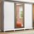 Guarda Roupa Casal 100% MDF Madesa Eros 3 Portas de Correr com Espelho com Pés – Branco/Rustic