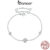 Bamoer 925 Sterling Sliver Bracelet Moissanite Starry Design Elegante Jóias De Ocasão Diária Presentes Para Meninas Femininas