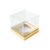 Kit 30 Caixas Mini Bolo M (7cm x 7cm x 7cm) Dourada Assk Rizzo Confeitaria