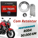 Kit Relação Transmissão  Tração Yamaha Fazer 250 2018 a 2024 Fz-25 Com Retentor