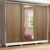 Guarda Roupa Casal 100% MDF Madesa Eros 3 Portas de Correr com Espelho com Pés – Branco/Rustic