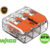 Kit 3, 5, 10 e 20 Conector Elétrico 221-413 Emenda Wago 3 Vias 32A Original 4mm² e 6mm² Fio Chuveiro Tomada