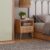 Mesa de Cabeceira 1 Gaveta Tela Natural Curve Freijó – Dalla Costa