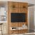 Painel para TV Até 75 Polegadas 1 Porta 180 Cm Nature Ripado/Off White – Linea Brasil