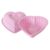 Forma de silicone 25×23,5cm para bolos tortas e pudins formato Coração 1375ml Rosa