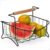 Fruteira Mesa Centro Organizador Frutas Suporte Cozinha Bancada Aramada Preto Eco Design Arthi