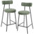 Kit 02 Banquetas Baixa Para Cozinha Sala De Jantar Bar Bancada Milão L02 Bouclê Oliva – Lyam Decor