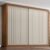 Guarda-roupa 2 Portas 6 Gavetas Coliseu Cinamomo/Areia