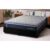 Conjunto Cama Box Queen Dakota Preto 158x198x57 Espuma D33