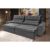 Sofá Retrátil Reclinável França 2,30m Suede Velut Cinza  Molas no Assento – King House