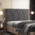 Cabeceira Cama Box Casal 140 cm Aurora W01 Linho Cinza Escuro – Lyam Decor