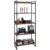 Estante Multiuso 5 Prateleiras Escritório Estilo Industrial Form C01 187×80 cm Nogal – Lyam Decor