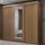 Guarda-Roupa Casal Madesa Kansas 3 Portas de Correr com Espelho 3 Gavetas – Rustic