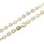 Corrente ouro 18k Love 45cm elo coração 3mm 1,85 gramas