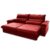 Sofá Retrátil Reclinável Grécia 2,70m Suede Velut Vermelho  Molas no Assento – King House