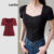 Lovito Camiseta Casual de Estrutura Lisa para Mulheres L92AD891(Multicolorido)
