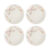 Jogo de Pratos Raso Kit 4pcs Cerâmica 26cm Oxford Unni Jardim Secreto