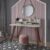 Escrivaninha Mesa Escritório com 5 Nichos 120 cm Penteadeira Feminina Sofia Off White/Cedro 100% em MDF Off White/Cedro