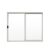 Janela de Alumínio de Correr 100x100cm 2 Folhas Hale Esquadrias Branco