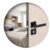 Fechadura Para Porta Interna Quarto Roseta Concept 408 Preta Pado 40mm