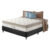 Cama Box Casal Preto + Colchão Molas Ensacadas Houston Pillow Inn 138x188x65cm