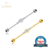 Piercing Transversal Titânio Zircônia Cravejada