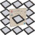 Kit 10 Painel Plafon 18W Luminária de Gesso Forro Quadrado Embutir 127v 220v Led Avant