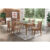 Sala De Jantar Liz 180 Tampo MDF Com Vidro Canto Reto 6 Cadeiras Safira Rufato