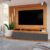 Estante para TV Até 65 Polegadas Escandinávia 4 Portas com Led Cinamomo/Grafite – Panorama Móveis