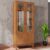 Cristaleira Lyra 2 Portas 3 Prateleiras Cedro – Casa D