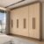 Guarda-Roupa Casal Diplomata 8 Portas 4 Gavetas 100% Mdf Castanho/Nude – Panorama Móveis
