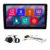 Kit Multimídia 9 Pol Azera 2007 2008 2009 2010 2011 2012 Espelhamento Android Ios 2 Din Preto Camera Ré