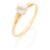 Anel Skinny Ring Solitário Com Pérola Rommanel 510171