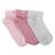 Kit Meia Infantil Lupo Básico Cano Baixo 3 Pares – Rosa e Cinza