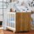 Berço Mini Cama Life 100% Mdf Branco/ Madeirado Ypê – Tigus