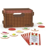 Jogo Aprendendo Inglês Brincando Frutas e Vegetais com Cestinha 3D Inclusa – Xalingo 12865