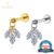 Piercing Labret Titânio Helix Tragus Conch Nariz Com 3 Pingentes Zircônia