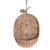 cesto organizador de parede pera 25cm com textura palha rattan – Oikos