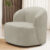 Poltrona Giratória Orgânica Para Sala Living Heidy F04 Veludo Bege – Lyam Decor