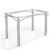 Base de metal para Mesa de Jantar 110cm Elba Cromado