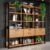 Estante para Livros Home Office 100% Mdf 2 Portas 2 Gavetas Freijó/Preto – Panorama Móveis