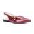 Sapatilha Feminina Slingback Em Verniz Bico Fino Com Fivelas