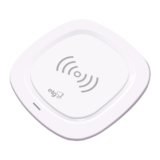 Carregador de Mesa Wireless por Indução, 5W, Compatível Qi, Antiderrapante, Branco, WQ1WH, ELG