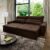Sofá Retrátil Reclinável Amsterdam 2,50m Suede Velut Marrom  Molas no Assento – King House