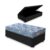 Cama Box com Baú Solteiro Preta + Colchão de Espuma D20 – Gazin – Supreme 78x188x47cm